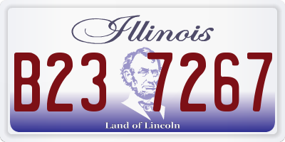 IL license plate B237267