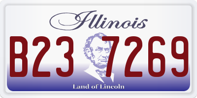 IL license plate B237269