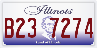 IL license plate B237274