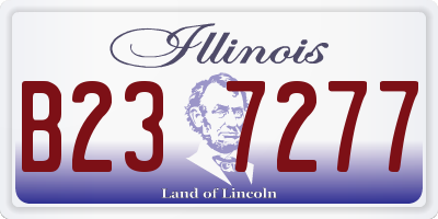 IL license plate B237277