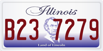 IL license plate B237279