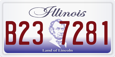 IL license plate B237281