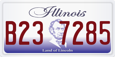 IL license plate B237285
