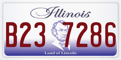 IL license plate B237286