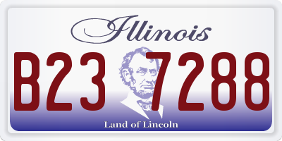 IL license plate B237288