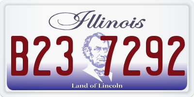 IL license plate B237292