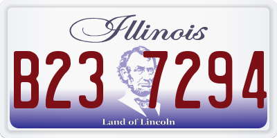 IL license plate B237294