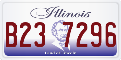IL license plate B237296