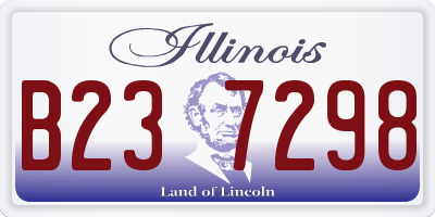 IL license plate B237298