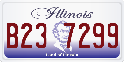 IL license plate B237299
