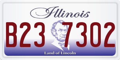 IL license plate B237302