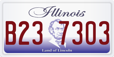 IL license plate B237303