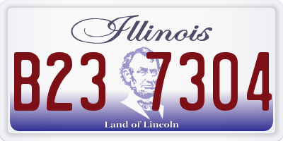 IL license plate B237304