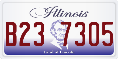 IL license plate B237305