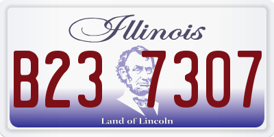 IL license plate B237307