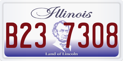 IL license plate B237308