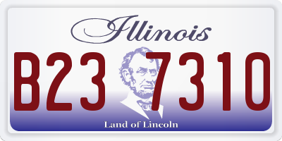 IL license plate B237310