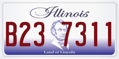 IL license plate B237311