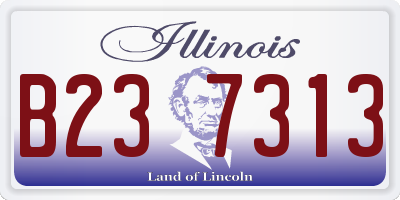 IL license plate B237313