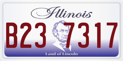 IL license plate B237317