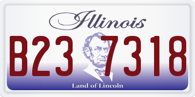 IL license plate B237318