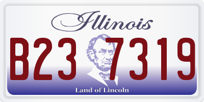 IL license plate B237319