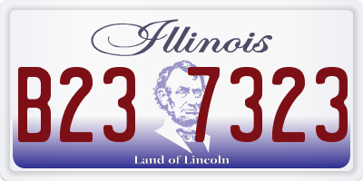 IL license plate B237323