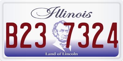 IL license plate B237324