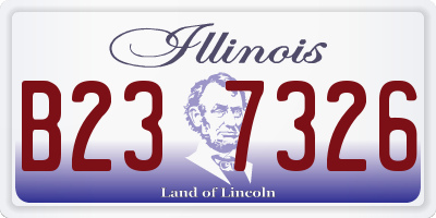 IL license plate B237326