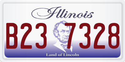 IL license plate B237328