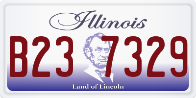 IL license plate B237329