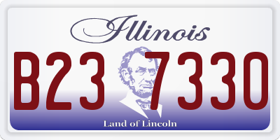 IL license plate B237330