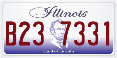IL license plate B237331