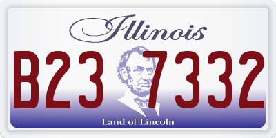 IL license plate B237332