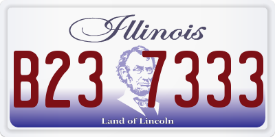 IL license plate B237333