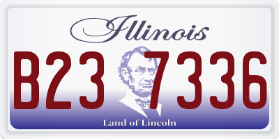 IL license plate B237336