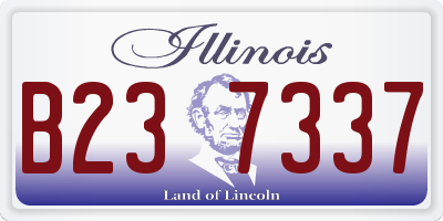IL license plate B237337