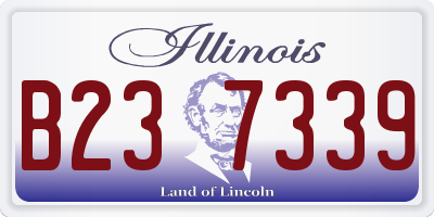 IL license plate B237339