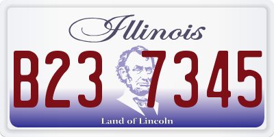 IL license plate B237345