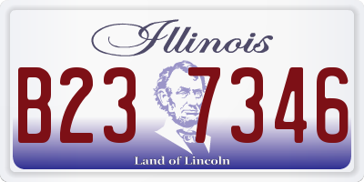 IL license plate B237346