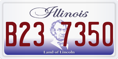 IL license plate B237350