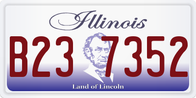 IL license plate B237352
