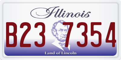 IL license plate B237354