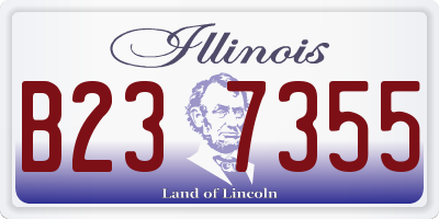 IL license plate B237355
