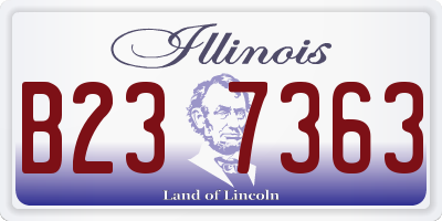 IL license plate B237363