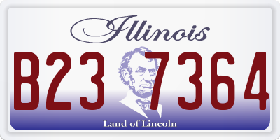 IL license plate B237364