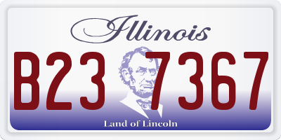 IL license plate B237367