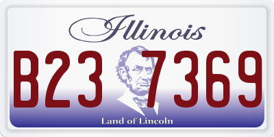 IL license plate B237369