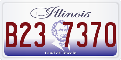 IL license plate B237370