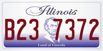 IL license plate B237372
